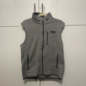Patagonia Heathered Gray Zip Vest